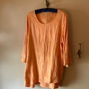 Soft Surroundings Apricot Tunic